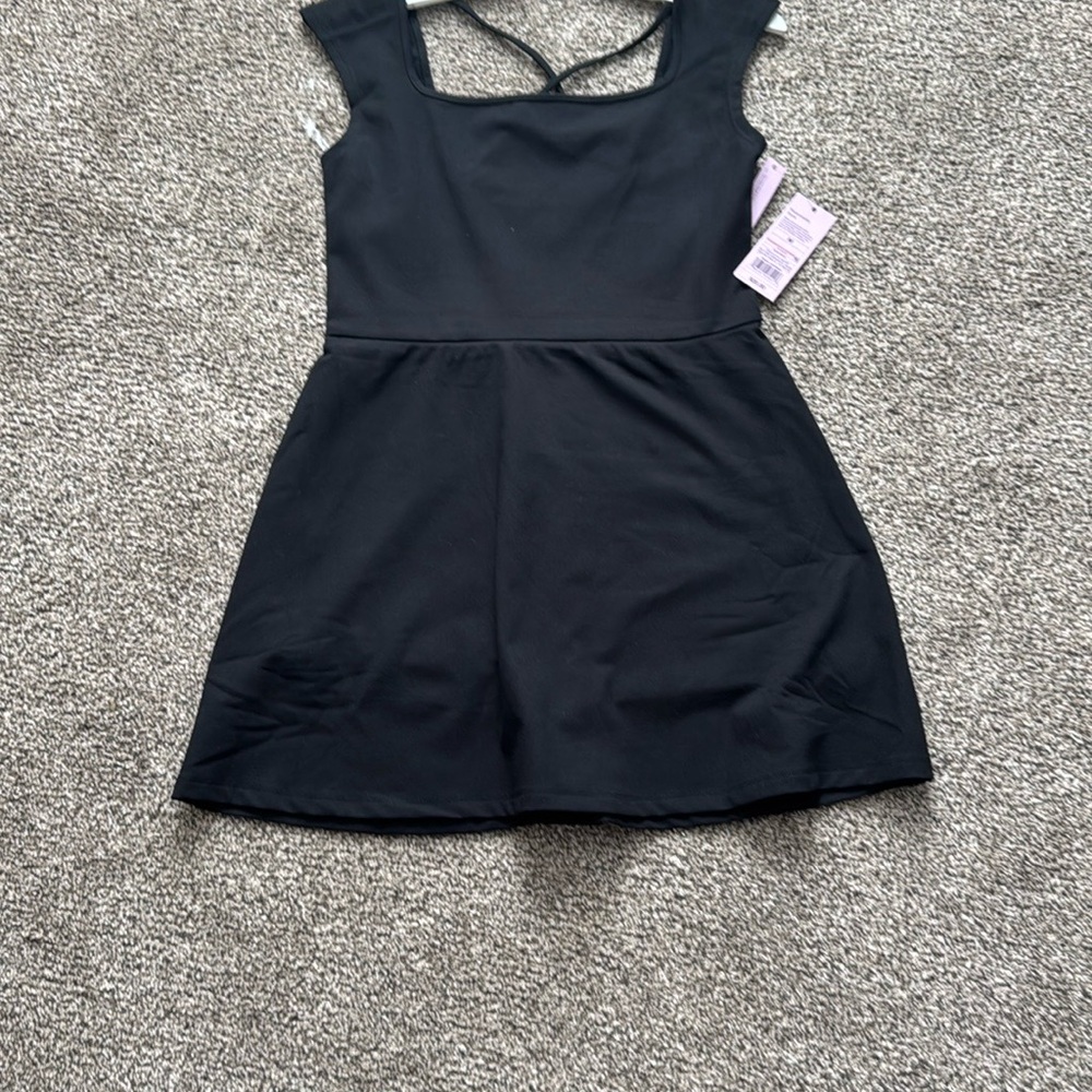 Black Sleeveless Dress with built in shorts, by Wild Fable, size small